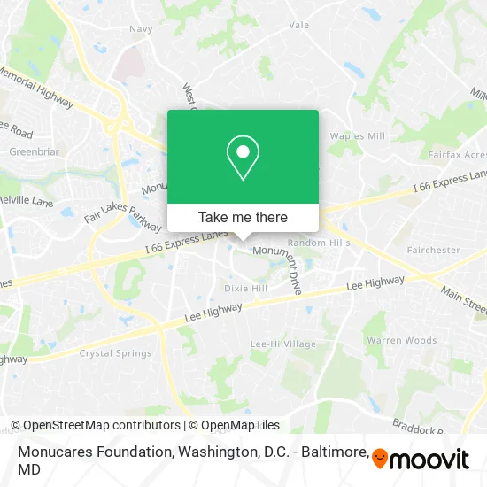 Monucares Foundation map
