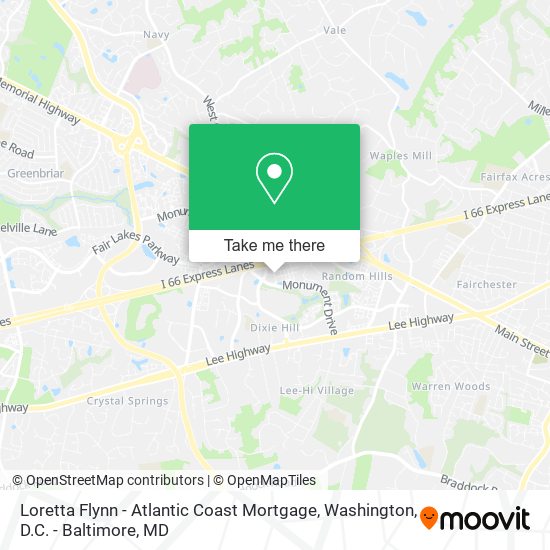 Loretta Flynn - Atlantic Coast Mortgage map