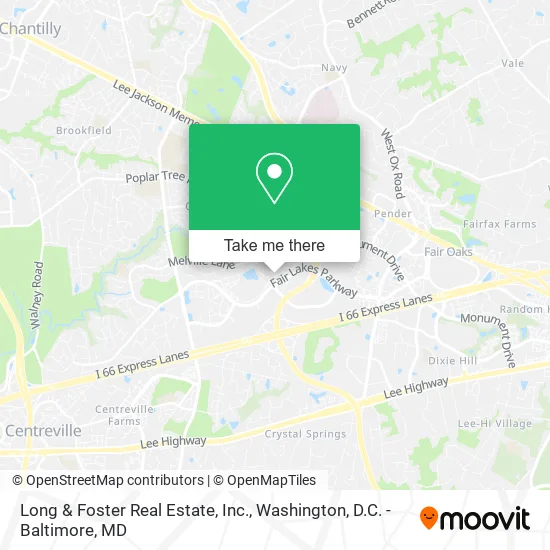 Mapa de Long & Foster Real Estate, Inc.
