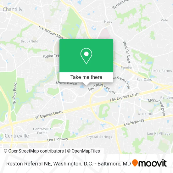 Reston Referral NE map