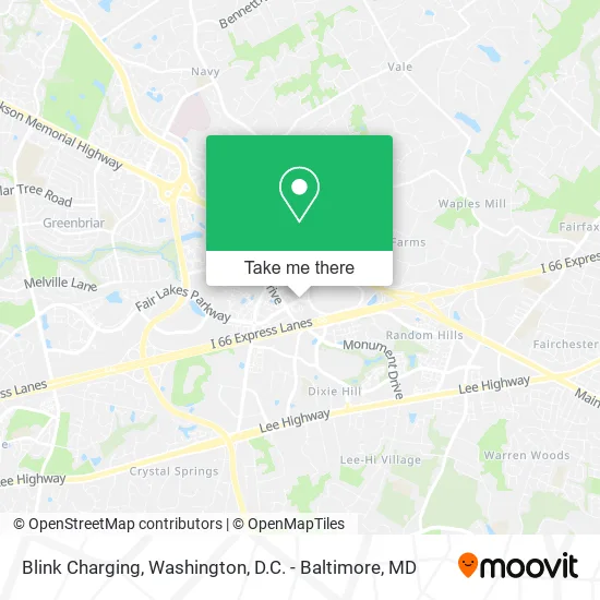 Blink Charging map
