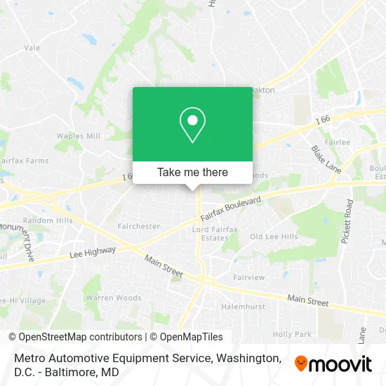 Metro Automotive Equipment Service map