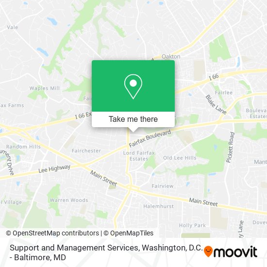 Support and Management Services map