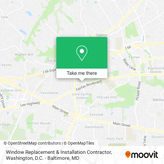 Window Replacement & Installation Contractor map