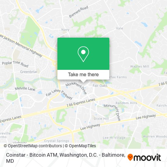 Coinstar - Bitcoin ATM map