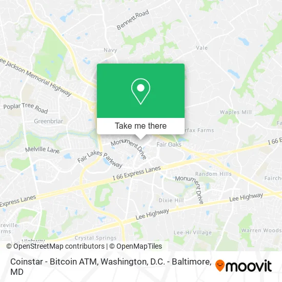 Coinstar - Bitcoin ATM map