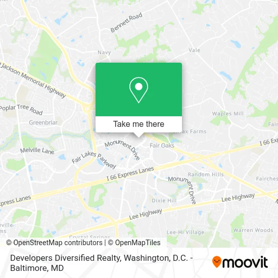 Developers Diversified Realty map