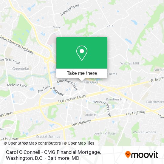 Carol O'Connell - CMG Financial Mortgage map