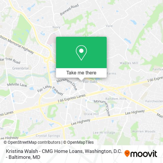 Kristina Walsh - CMG Home Loans map