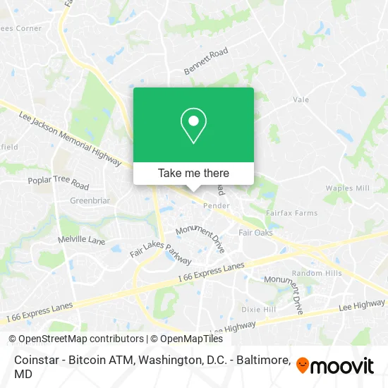 Coinstar - Bitcoin ATM map