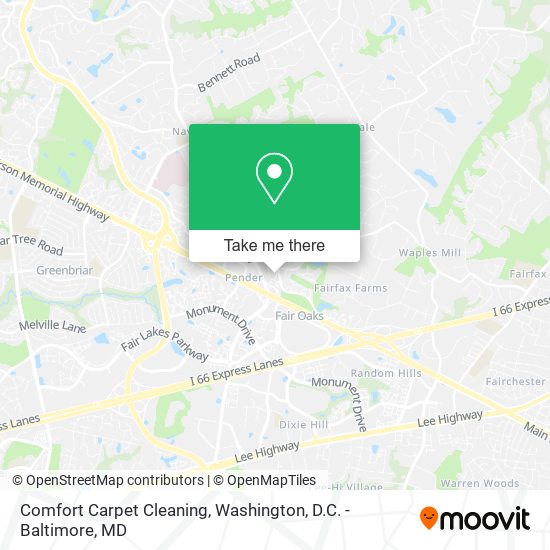 Mapa de Comfort Carpet Cleaning
