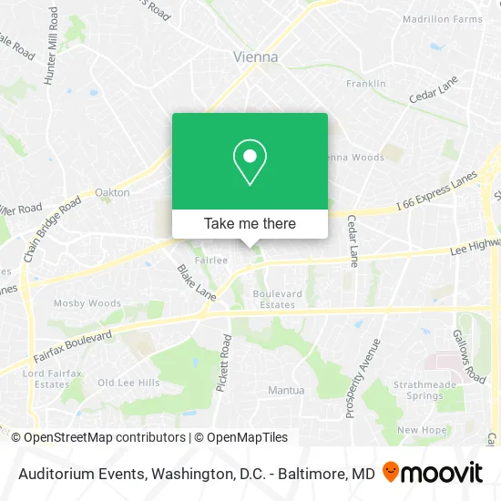 Auditorium Events map