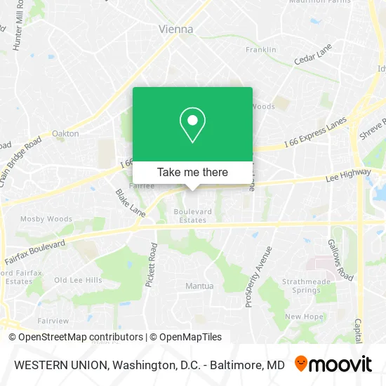 Mapa de WESTERN UNION