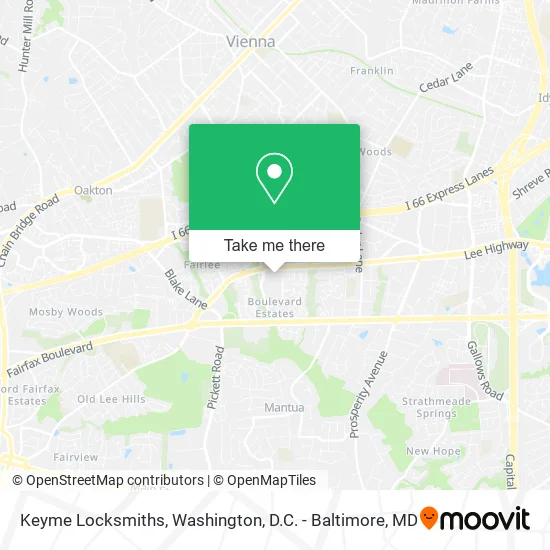 Keyme Locksmiths map