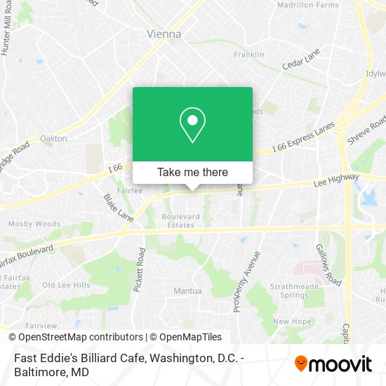 Mapa de Fast Eddie's Billiard Cafe
