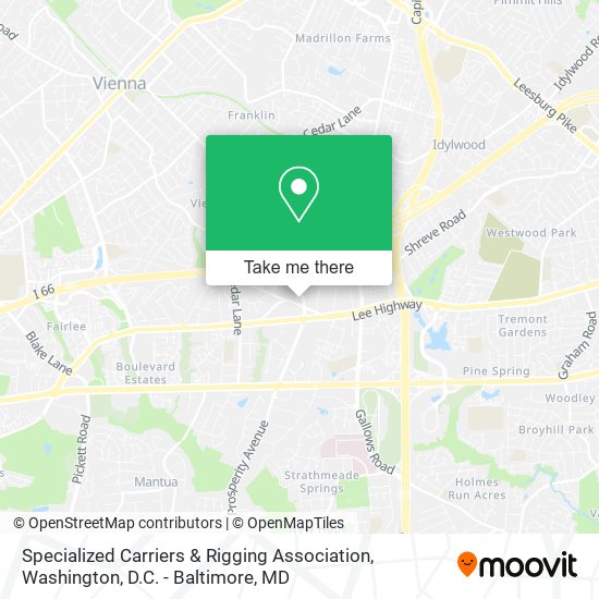 Mapa de Specialized Carriers & Rigging Association