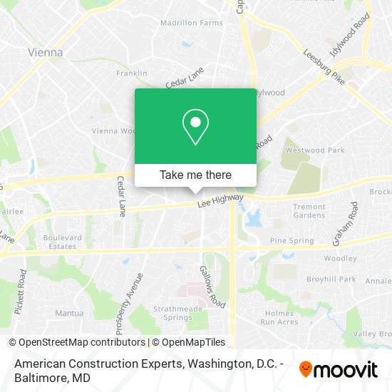 Mapa de American Construction Experts