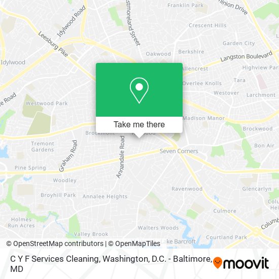 C Y F Services Cleaning map