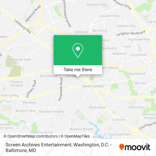 Screen Archives Entertainment map