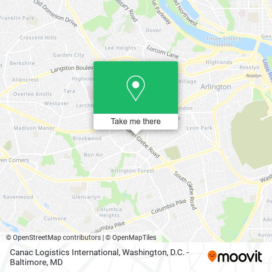 Mapa de Canac Logistics International