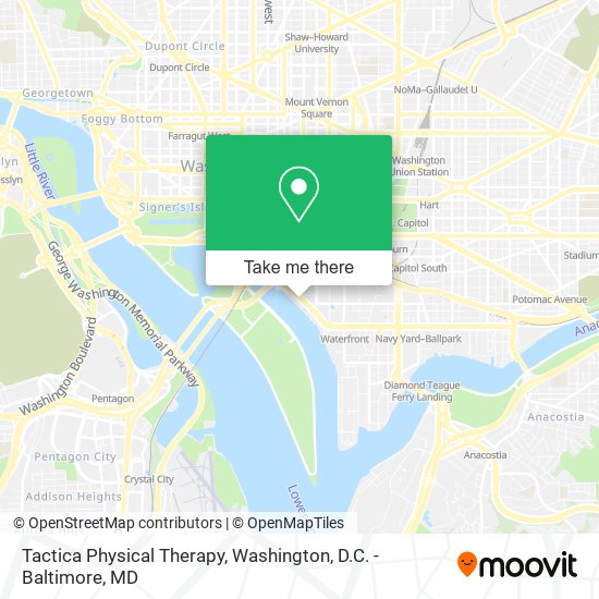 Tactica Physical Therapy map