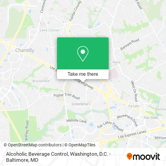 Alcoholic Beverage Control map