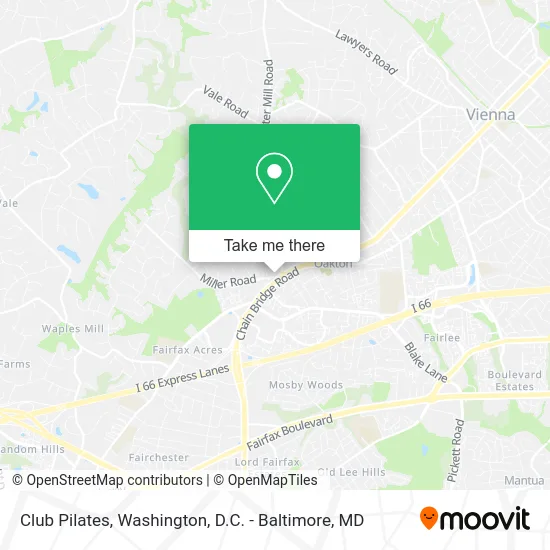 Club Pilates map