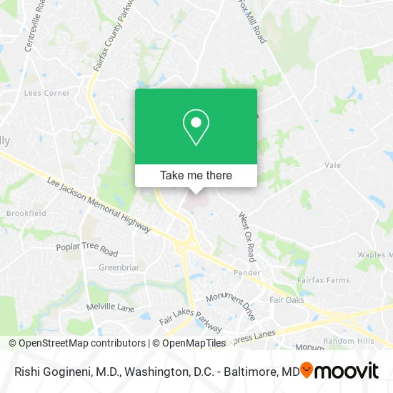 Rishi Gogineni, M.D. map