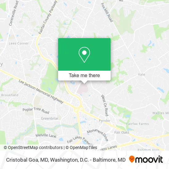 Cristobal Goa, MD map