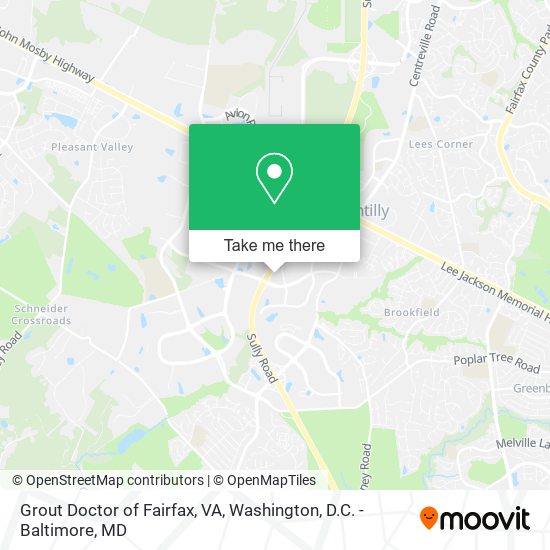 Mapa de Grout Doctor of Fairfax, VA