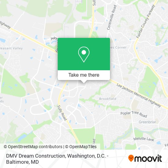 DMV Dream Construction map