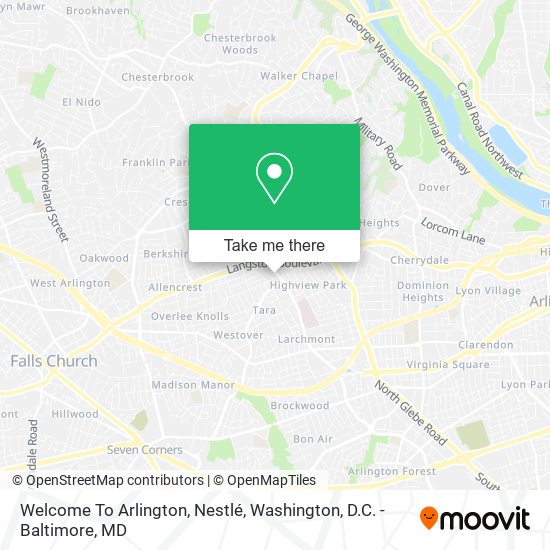 Mapa de Welcome To Arlington, Nestlé