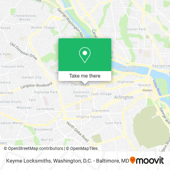 Keyme Locksmiths map
