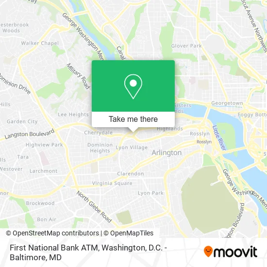 First National Bank ATM map