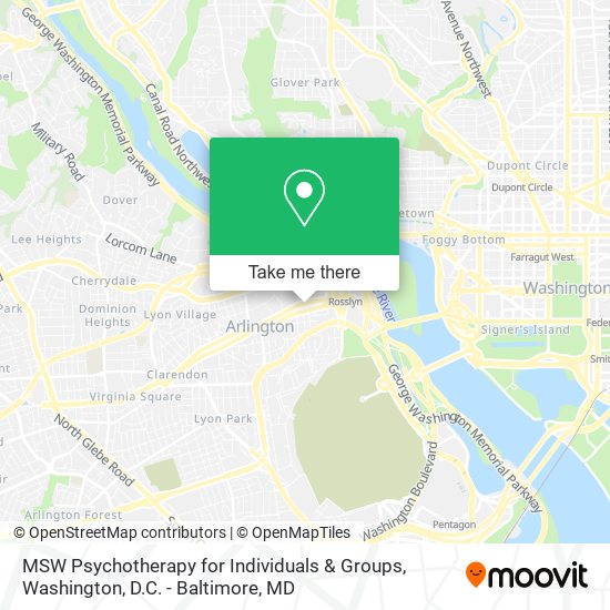 MSW Psychotherapy for Individuals & Groups map