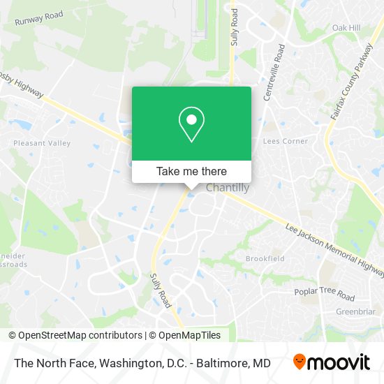 The North Face map