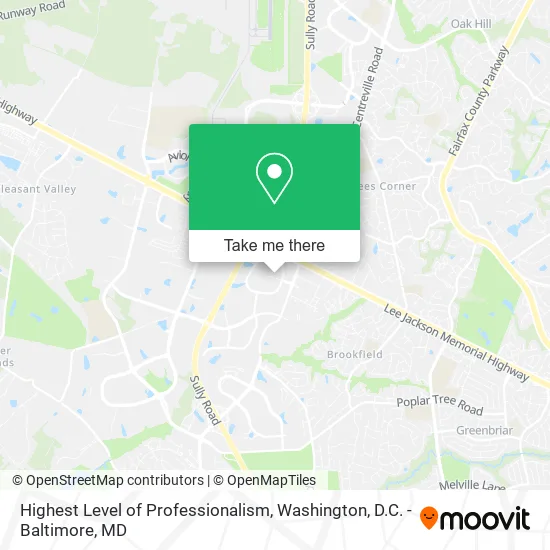 Highest Level of Professionalism map