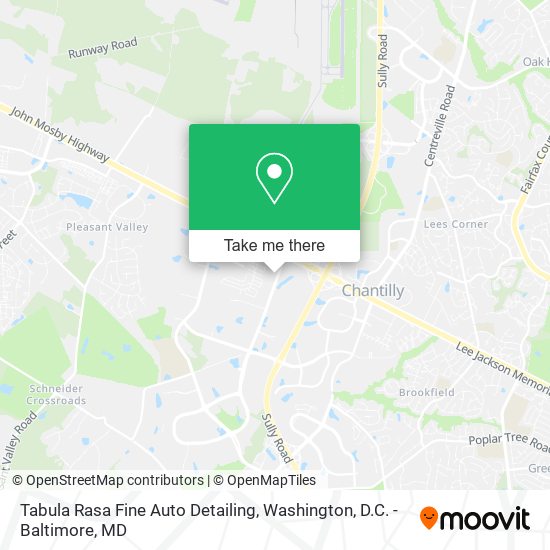 Mapa de Tabula Rasa Fine Auto Detailing