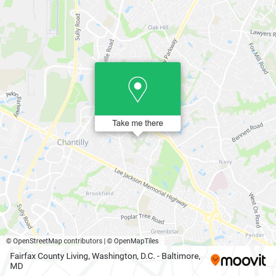 Fairfax County Living map