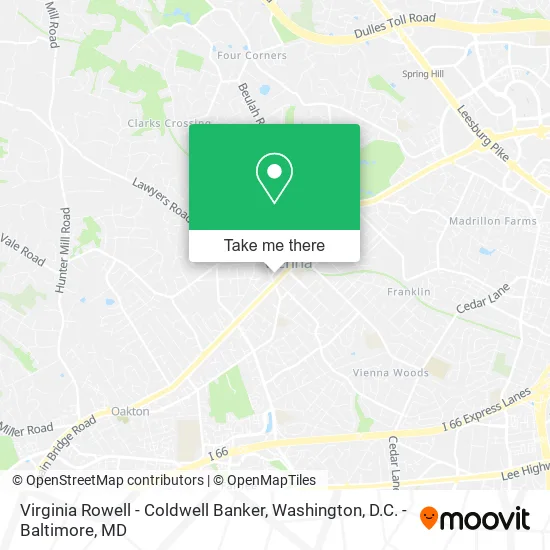 Mapa de Virginia Rowell - Coldwell Banker