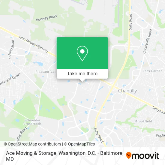Ace Moving & Storage map