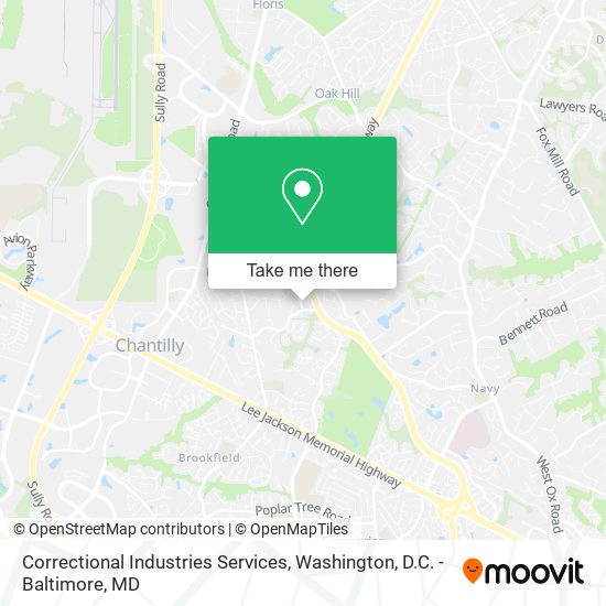 Mapa de Correctional Industries Services