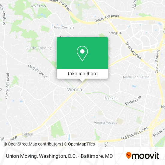 Mapa de Union Moving