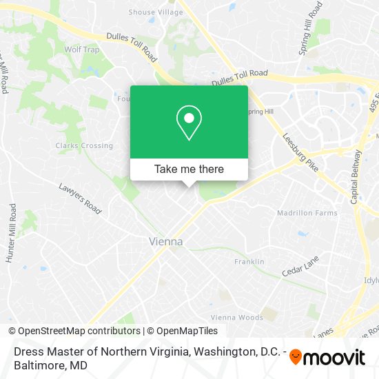 Mapa de Dress Master of Northern Virginia