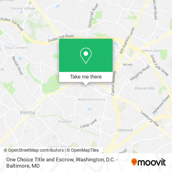One Choice Title and Escrow map