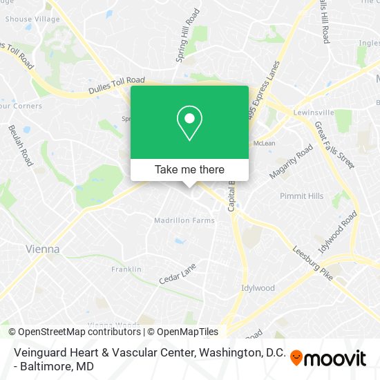 Mapa de Veinguard Heart & Vascular Center