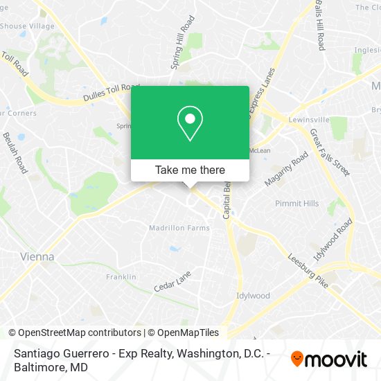 Santiago Guerrero - Exp Realty map