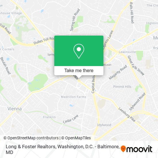 Long & Foster Realtors map
