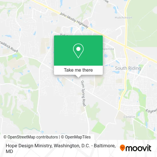 Hope Design Ministry map