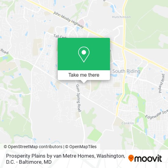 Prosperity Plains by van Metre Homes map